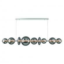 Eurofase 47257-047 - Atomo 74" LED Chandelier In Chrome With Smoked Glass