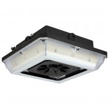  65/636 - Square LED; Wide Beam Angle Canopy Light; 3K/4K/5K CCT Selectable; 20W/30W/45W Wattage Selectable;