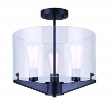 Lighting by CARTWRIGHT ISF759A03BK - James Semi-Flush Mount