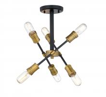 Lighting by CARTWRIGHT TRS1717BKBNG - Harrison Semi-Flush Mount