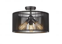 Lighting by CARTWRIGHT TRS6116BK - Hetfield Semi-Flush Mount