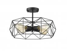 Lighting by CARTWRIGHT TRS8018BK - Fuller Semi-Flush Mount