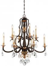  N6459-652 - Chateau Nobles - 10 Light Chandelier