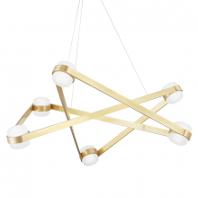  2738-AGB - 6 LIGHT CHANDELIER