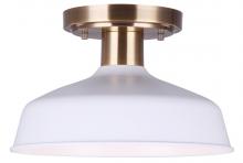  ISF1055A01GDW - Bello 1 Light Semi Flush, Gold Finish