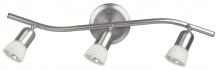  IT356A03BPT10 - James 2 Light Track Lighting, Brushed Pewter Finish