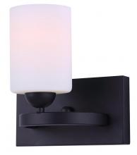  IVL370A01BK - Hampton, IVL370A01BK, MBK Color, 1 Lt Vanity, Line Painted Glass, 100W Type A19