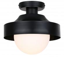 Canarm IOL641BK - BAYLOR 1 Light Outdoor Ceiling, Black Finish