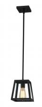  IPL480A01ORB - Flynn, IPL480A01ORB -G-, 1 Lt Rod Pendant, Clear Glass, 100W Type A, 7 IN W x 10 .25 - 58 .25 IN H