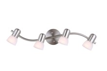  IT9451 - Jasper 4 Light Track Lighting, Pewter Finish