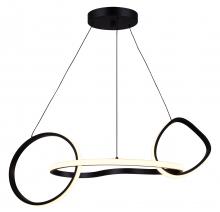  LCH234A32BK - ZURI, MBK Color, 32.25 " Width Cord LED Chandelier, 71W LED (Integrated), Dimmable, 3000K