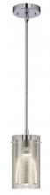  IST184B01CH10 - Rohe, 1 Lt Rod Pendant, Clear Glass, 50W Type GU10, 4 3/4" W x 11 3/4 - 59 3/4" H