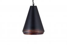  IPL2077B01TT - SOMA, Two Tone Color, 1 Lt 72" Length Black Cloth Cord and Chain Pendant, 60W Type A