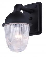  IOL698BK - Seni 1 Light Outdoor Lantern with Matte Black Finish and Clear Shade