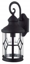 Canarm IOL209BK - Atlanta 1 Light Outdoor Lantern, Black Finish