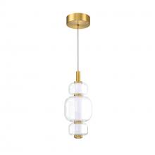  PF269-BRS/CLR - 1 LIGHT ADJ. CCT LED PENDANT