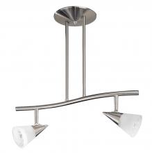  HPF2000-2L-SN - APEX series 2-Light Satin Nickel fixed rail fixture