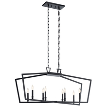  43494BK - Linear Chandelier 8Lt