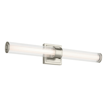  55196NILED - Laurene 26.5" Linear Bath Bar Medium LED with Clear Fluted Glass in Brushed Nickel