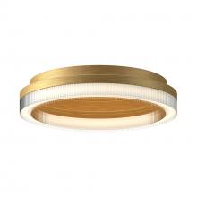  FM46116-BG-3CCT-UNV - Calix 16-in Brushed Gold LED Flush Mount