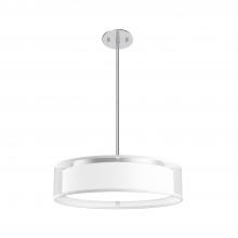  PD7916-WOR-5CCT - Dalton 16-in White Organza LED Pendant