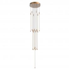 Kuzco Lighting Inc MP75127-BG - Motif 27-in Brushed Gold LED Multi Pendant