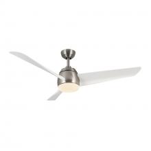Kuzco CF91954-BN/WH - Thalia 54-in Brushed Nickel/Matte White LED Ceiling Fan