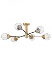  40696BK - Large Adjustable Semi-flush Mount