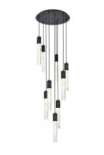  2089D24BK - Aurora 24 inch Chandelier in Black