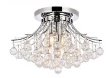 Elegant V8000F19C/RC - Toureg 6 Light Chrome Flush Mount Clear Royal Cut Crystal