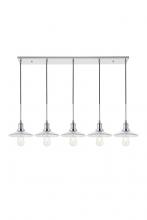  LD4040D48C - Waltz 5 light chrome Pendant