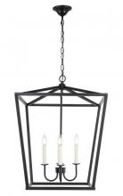  LD6008D20BK - Maddox 4 light Black pendant