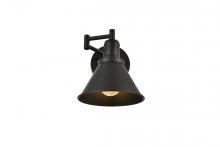  LD7326W7BLK - Judson 1 light Black swing arm wall sconce