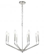  LD8030D25C - Enzo 8 Light Chrome Pendant