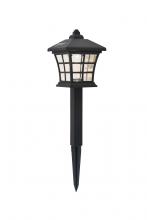  LDOD3004-6PK - Outdoor black LED 3000K pathway light in pack of 6