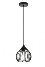  LDPD2093 - Sayer Collection Pendant D7.9 H8.9 Lt:1 Black Finish