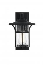  OD345W11BK - Woodstock 7 inch Outdoor Pendant in Black