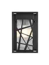  OD356W12BK - Eyre 7 inch Outdoor Pendant in Black