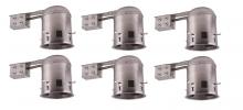  TC5R-E26-6PK - 5 Inch Icat Remodel Housing, 120v, E26 Socket, Fits Par30/Br30/A19, 75w Max 6 Pack