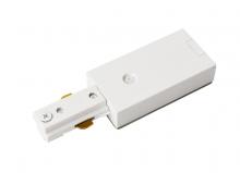  TKAEF-MW - END FEED CONNECTOR FOR TRACK SECTION, MATTE frosted white