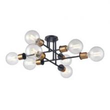  DVP47612MF+EB - Lake Louise 8 Light Semi Flush