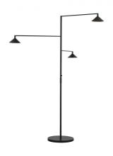 Visual Comfort SLOFL26127B - Mill 3-Light Outdoor Grande Floor Lamp