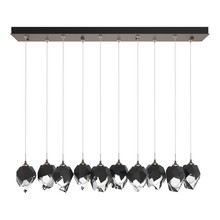 Hubbardton Forge - Canada 131143-SKT-LONG-05-BP0754 - Chrysalis 10-Light Small Crystal Pendant