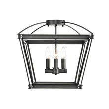  SF312204UB - Manor Urban Bronze 4 Lights Semi Flush Mount