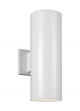 Visual Comfort 8313802EN3-15 - Outdoor Cylinders Small Two Light Outdoor Wall Lantern