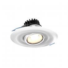  LEDDOWNG4-WH - 4 Inch Round Recessed LED Gimbal Light