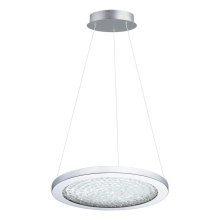 Eglo 203451A - LED Pendant w/ Chrome Finish & Clear Glass Shade w/ Clear Glass Crystal Stones