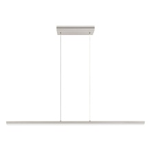 Eglo 204091A - 1 LT LED Linear Pendant w/ Matte Nickel Finish & White Acrylic Diffuser