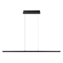 Eglo 204092A - 1 LT LED Linear Pendant w/ Matte Black Finish & White Acrylic Diffuser