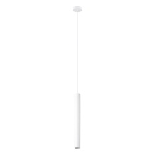 Eglo 204895A - 1 LT Pendant w/ White Finish & White Cylinder Shade